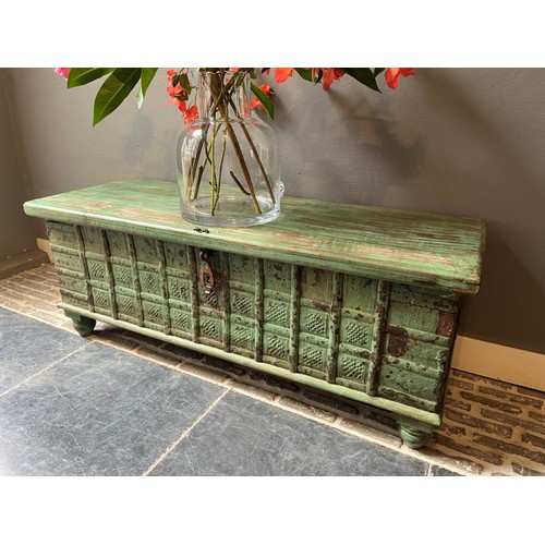 Antique Storage Chest Green