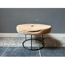 Round Elmwood Side Table