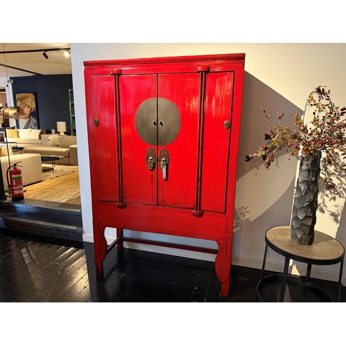 Red Lacquered Bridal Cabinet