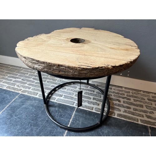 Hardwood Side Table Round