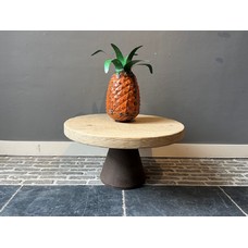 Old Pine Side Table Cone Leg
