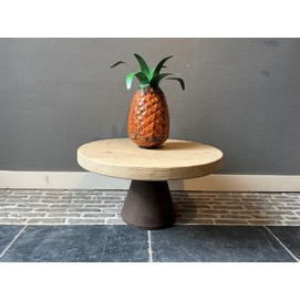 Old Pine Side Table Cone Leg