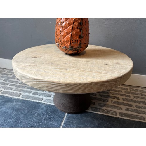 Old Pine Side Table Cone Leg