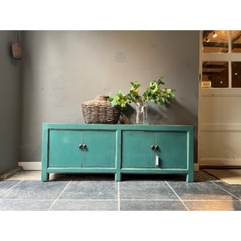 Turquoise Lacquered TV Sideboard