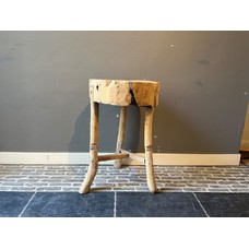 Elmwood Tree Trunk Stool