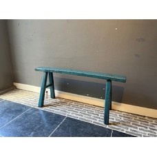 Blue Lacquered Bench 110CM