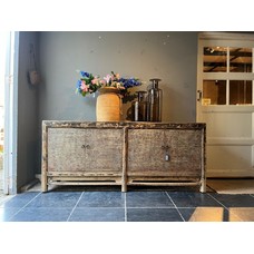 Old Pine Sideboard Sanded Through