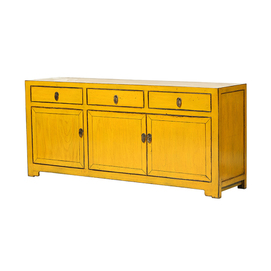 Cabinet yellow 3 drawers 3 doors JM517