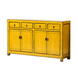 *Cabinet yellow 4 doors and 4 drawers JM677