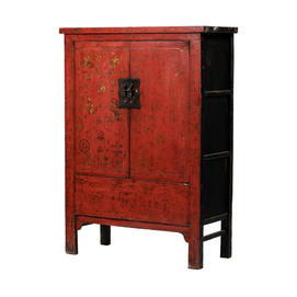 Cabinet red 2 doors JN213