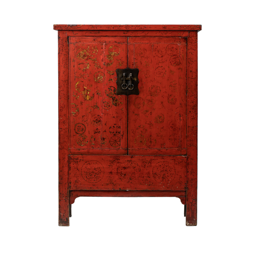 Cabinet red 2 doors JN213