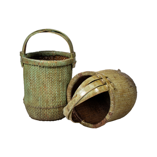 Wicker basket green JN237