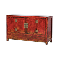 Cómoda rojo 2 puertas KM989