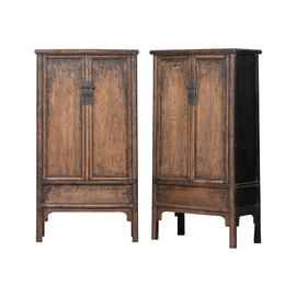 A pair of cabinets 2 doors natural KN006