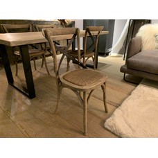 Cross Back Chair Without Arm