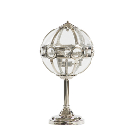 Table lamp sphere nickel finish LKZ005