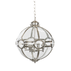 Pendant sphere lamp nickel finish LKZ006