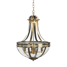 Pendant sphere lamp brass finish LKZ009