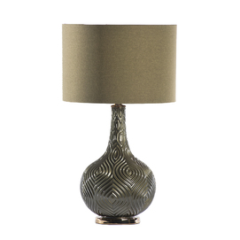 Side glass table lamp with shade LPD01