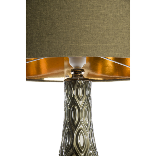 Side glass table lamp with shade LPD01