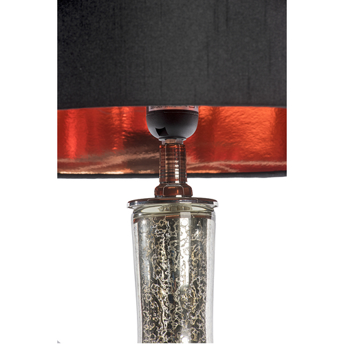 Side glass table lamp with shade LPD03