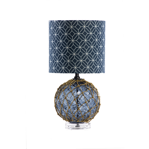 Side glass table lamp with shade LPD12