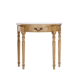 Half round console with 1 drawer MB035