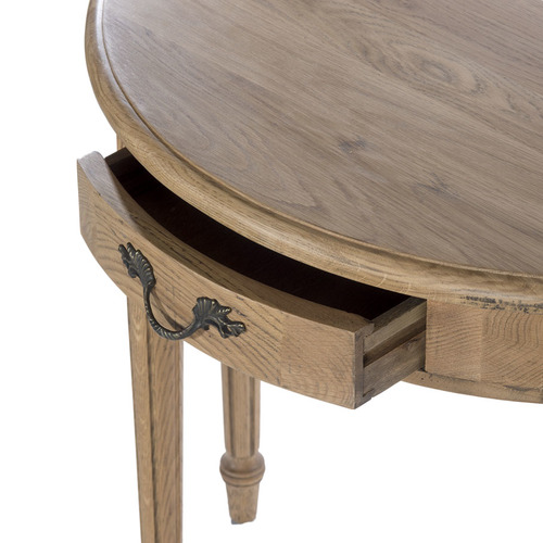 Half round console with 1 drawer MB035