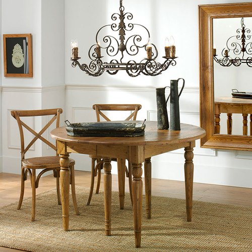 Oval extensible dining table MB038