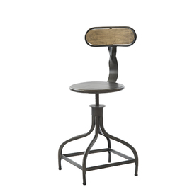 Small stool with wood back MB090