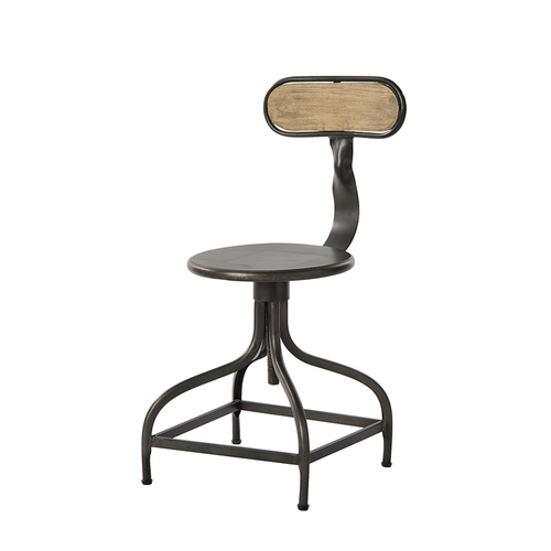 Small stool with wood back MB090