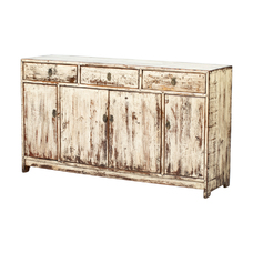 Cabinet white 3 drawers 4 doors NT555