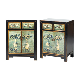 Pair of cabinets multicolor 2 drawers NT599