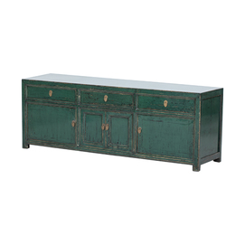 TV stand green 3 drawers 4 doors NT620