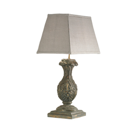 Lamp with green carving base Q225