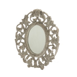 Mirror with metal leaves Q330