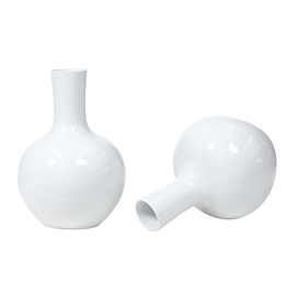 Big white ball vase ZH015