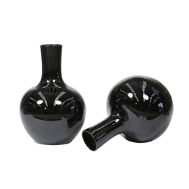 Big black ball vase ZH018