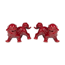 Pareja leones rojo ZH039