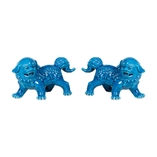 Pareja leones azul ZH040