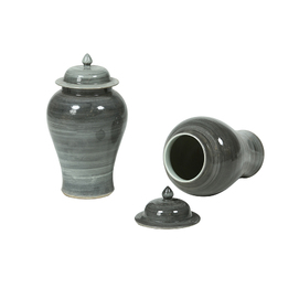 Grey jar with cover ZH121