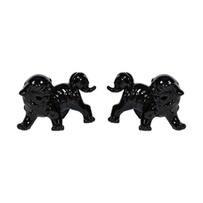Pareja leones negro ZH232