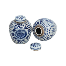 Céramica con motivos y tapa ZH271