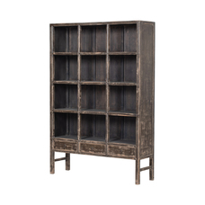 Estantería negra 3 cajones GM025