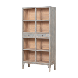 Estantería gris 2 cajones GM026