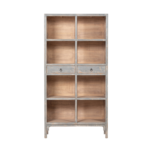 Estantería gris 2 cajones GM026