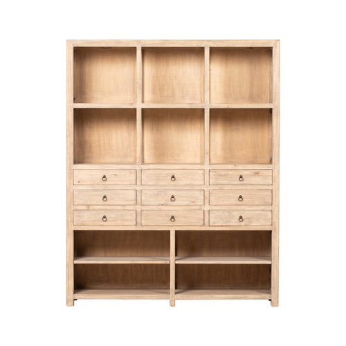 Estantería natural 9 cajones GM273