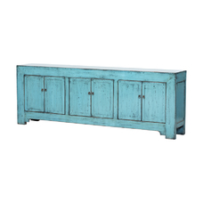 Cómoda azul 6 puertas BE862
