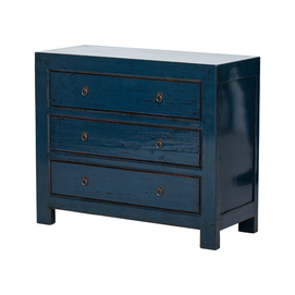 Cómoda azul 3 cajones BF003
