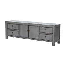 Piecero gris 4 cajones 2 puertas BF010